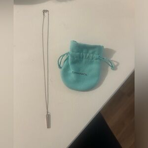 Tiffany & Co 18 in silver necklace